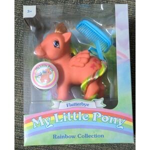 My Little Pony Basic Fun Flutterbye 2018 Rainbow Collection Retro MLP NEW